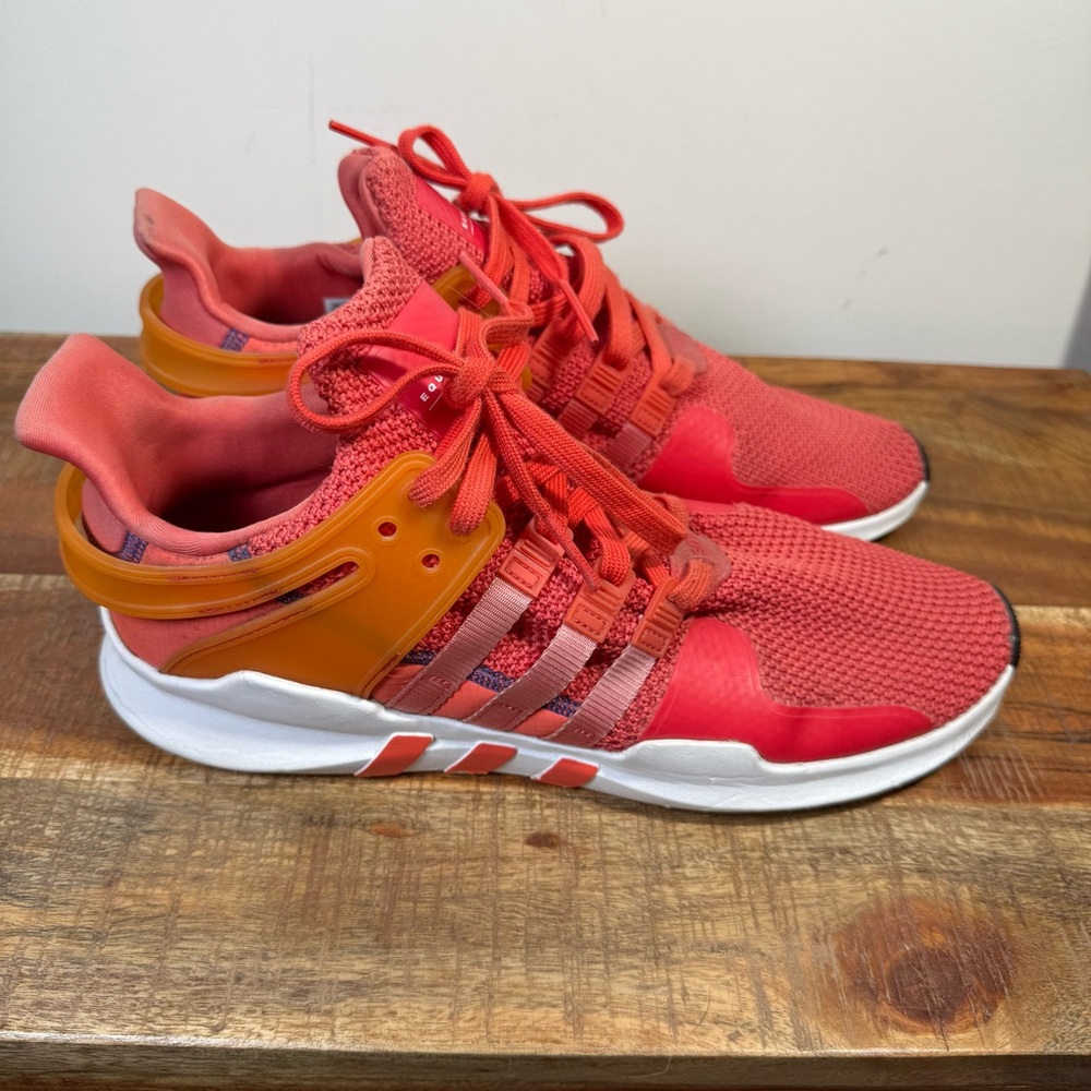 Adidas Men's Red and Orange Athletic Shoes